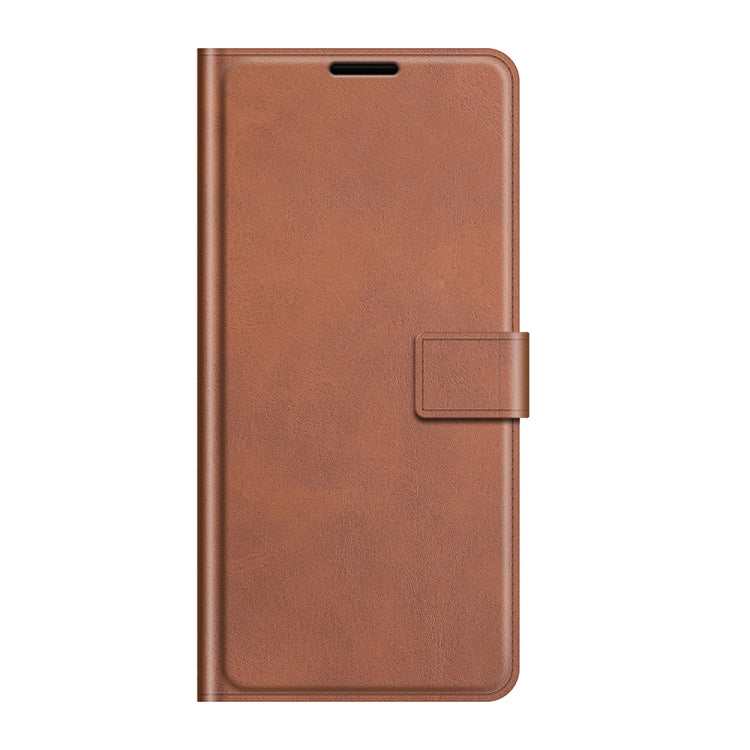 Para ZTE Blade A7S 2020 Patrón de pantorrilla retro Hebilla Caja de cuero Horizontal Flip con soporte y tragamonedas y billetera (marrón claro)