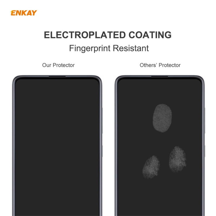 Para Huawei P50 5 PCS Enkay Hat-Prince 0.26mm 9h 2.5D Filma de vidrio templado de borde curvo