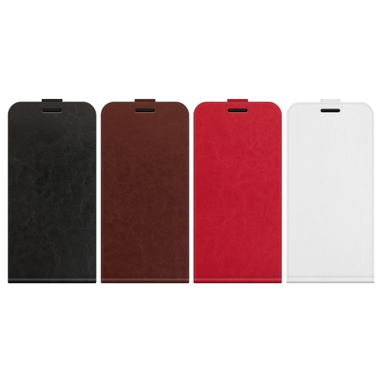Para Samsung Galaxy S23 5G R64 Textura Vertical Flip Funda de cuero para teléfono (Blanco)