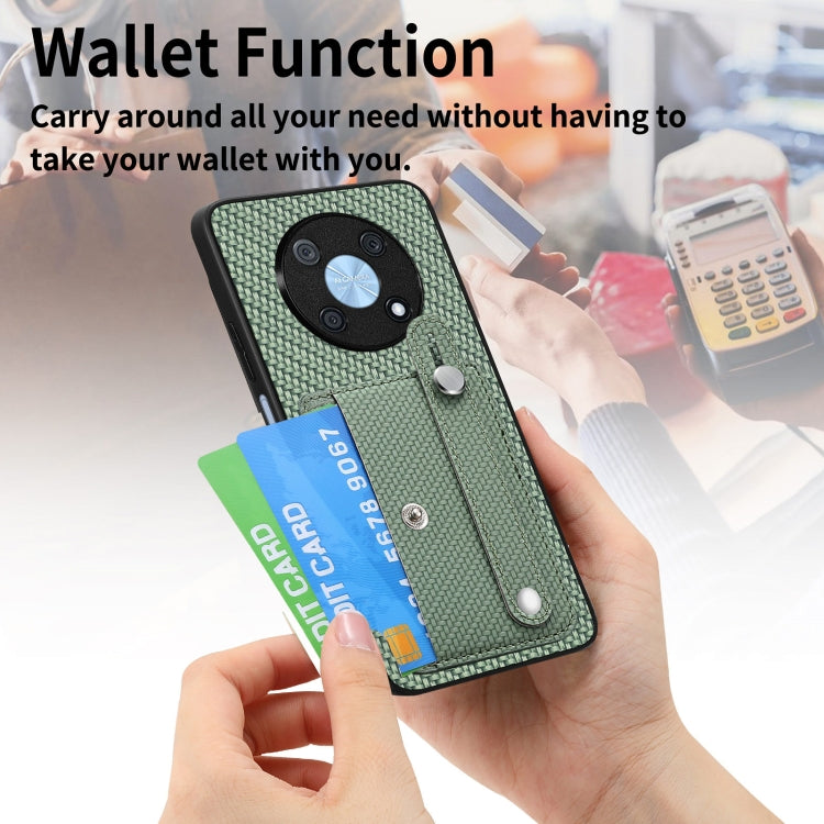 Funda trasera con soporte para tarjeta y correa para Huawei Nova 14, incluye cuchillo (marrón)