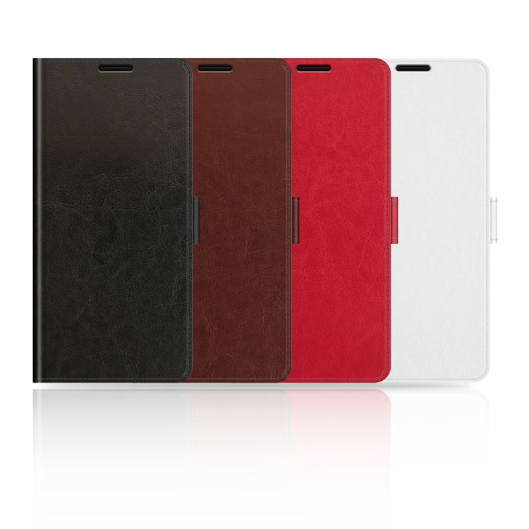 Funda de Cuero con Tapa Horizontal Textura R64 para iPhone 16E (Blanca)