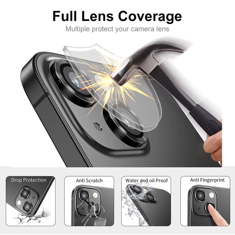 Protector Lente Trasera Enkay iPhone 15/15 Plus Aleación de Aluminio Película Vidrio Templado (Verde) - MOVILSTORE