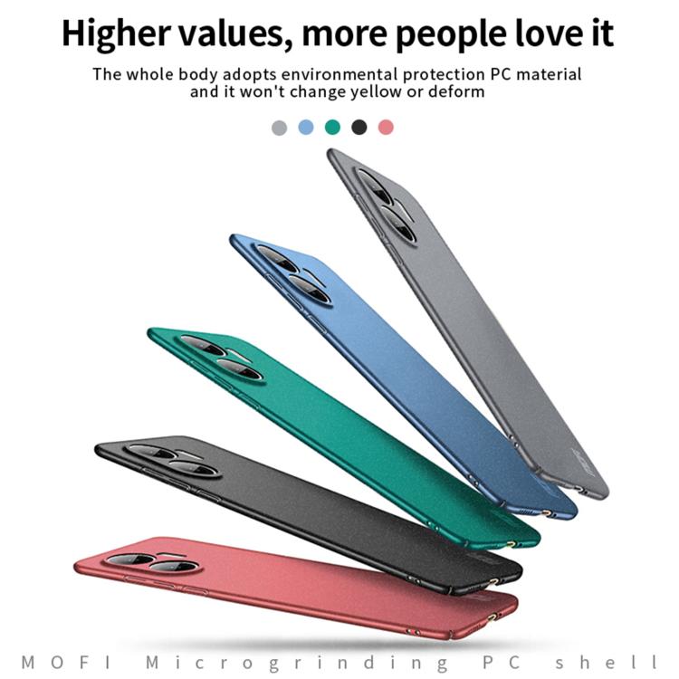 Funda ultrafina de PC esmerilada con todo incluido para Redmi Turbo4 Pro MOFI Fandun Series (gris)