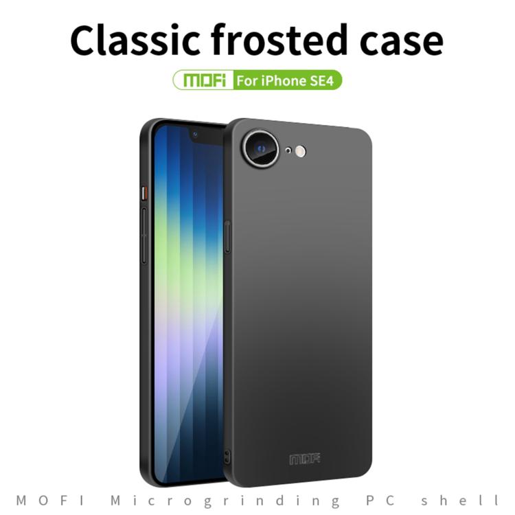 Funda rígida policarbonato Mofi iPhone 16E protección ultrafina (Negra)