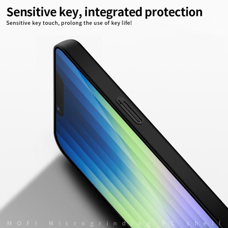 Funda rígida policarbonato Mofi iPhone 16E protección ultrafina (Negra)