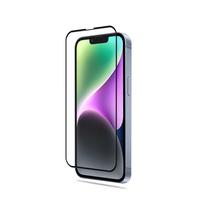 Protector de Pantalla Vidrio Templado iPhone 15 2.5D Pegamento Completo Cubierta Completa - MOVILSTORE