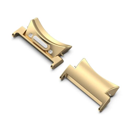 Curved Metal Watch Band Connectors Samsung Galaxy Watch 5/5 Pro (Gold)