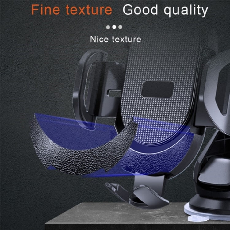 D33 Soporte para Teléfono de Coche con Ventosa y Sensor de Gravedad con Clip para Ventilación de Aire (Negro)