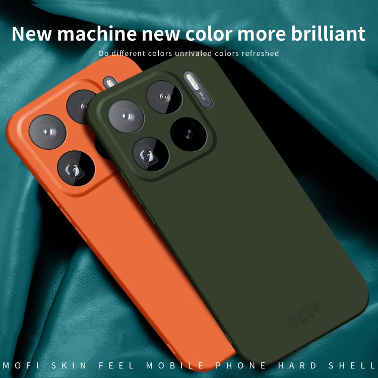 Funda de PC con diseño integral para Xiaomi 15s Pro MOFI Qin Series (gris)