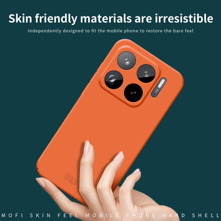 Funda de PC con diseño integral para Xiaomi 15s Pro MOFI Qin Series (gris)