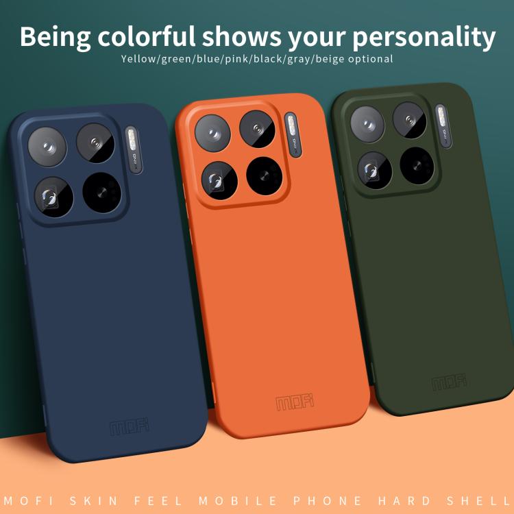 Funda de PC con diseño integral para Xiaomi 15s Pro MOFI Qin Series (gris)