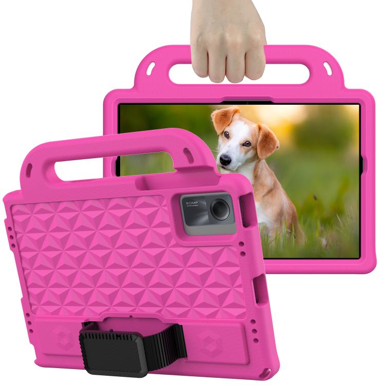 Funda de EVA a prueba de golpes para Samsung Galaxy Tab A9+ 10.95 Diamond Series (rosa y rojo)