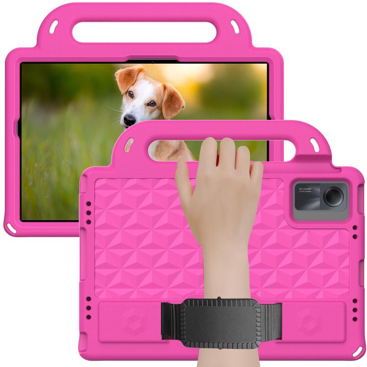 Funda de EVA a prueba de golpes para Samsung Galaxy Tab A9+ 10.95 Diamond Series (rosa y rojo)