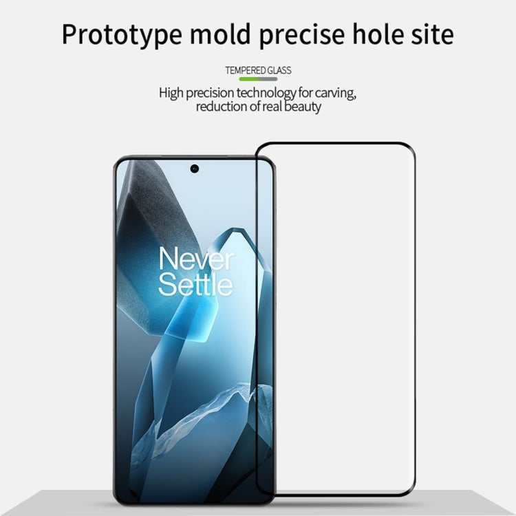 Película de Vidrio Templado Pinwuyo 9H 3D con Curvatura En Caliente para OnePlus 13 (Negro)