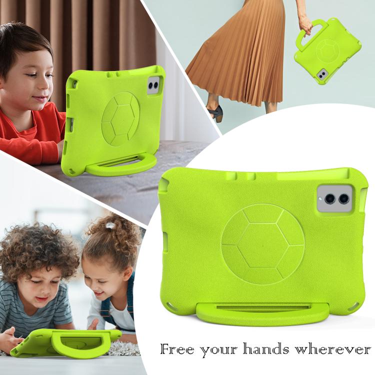 Funda de EVA a prueba de golpes para Xiaomi Redmi SE 11 2025/Pad 2 con forma de balón de fútbol (verde hierba)