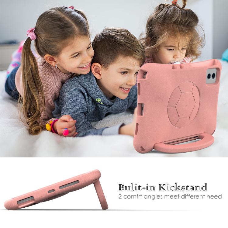 Funda de EVA a prueba de golpes con forma de balón de fútbol para Xiaomi Redmi SE 11 2025/Pad 2 (rosa claro)