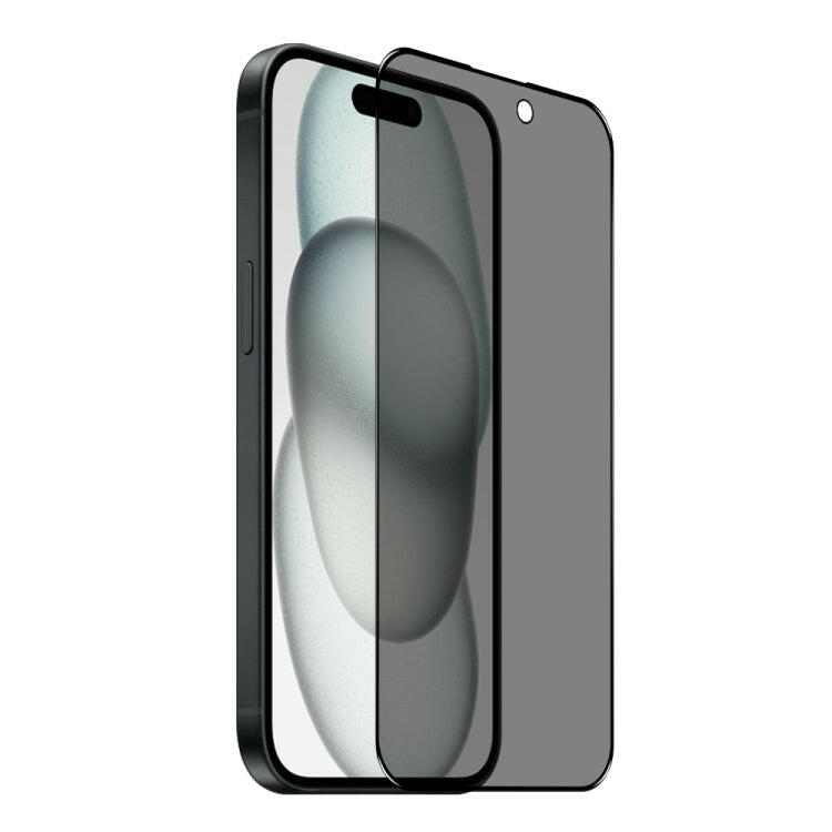 Película de Vidrio Templado Northjo a ++ para iPhone 15 con Pegamento Completo y Privacidad 28 Grados - MOVILSTORE