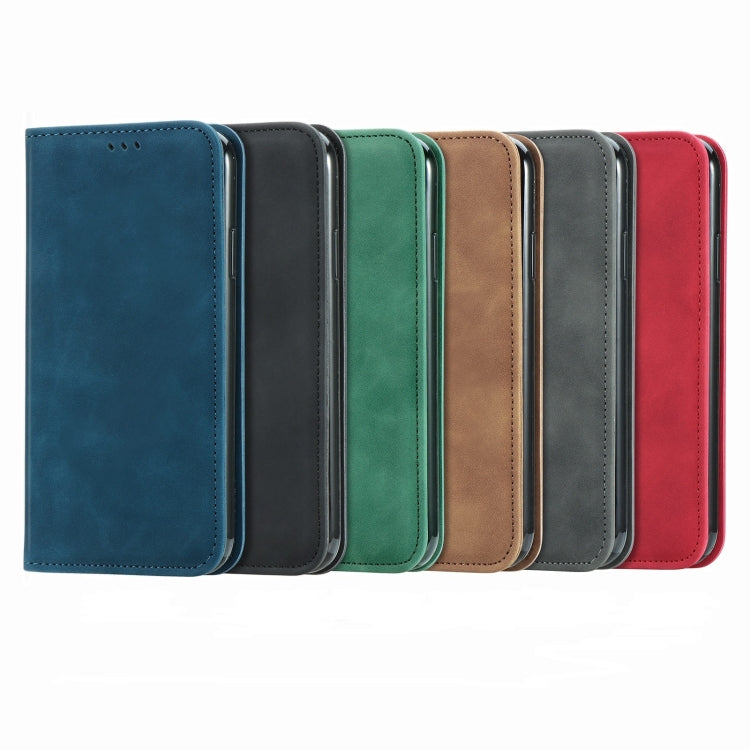 Funda de Cuero para OnePlus Ace 3 Pro con Tapa Magnética y Tacto Retro (Marrón)
