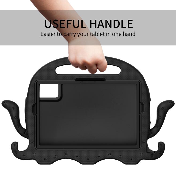 Funda híbrida de EVA para Xiaomi Redmi Pad 2/SE 11 2025, estilo pulpo, a prueba de golpes, con correa (negra)