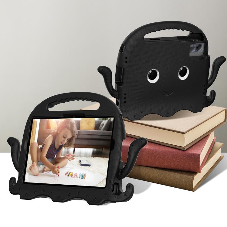 Funda híbrida de EVA para Xiaomi Redmi Pad 2/SE 11 2025, estilo pulpo, a prueba de golpes, con correa (negra)