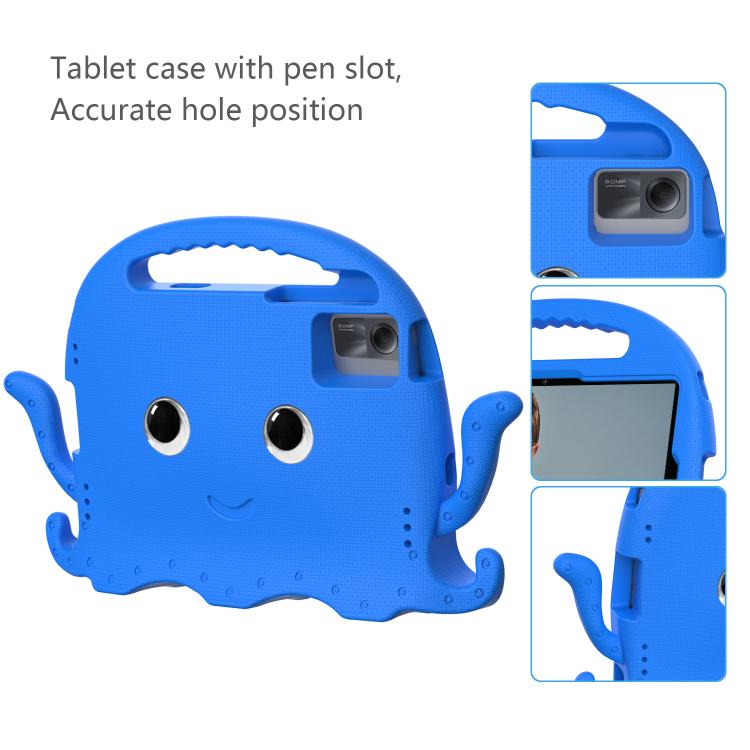 Funda híbrida de EVA con correa para Xiaomi Redmi Pad 2/SE 11 2025, a prueba de golpes, estilo pulpo, color azul