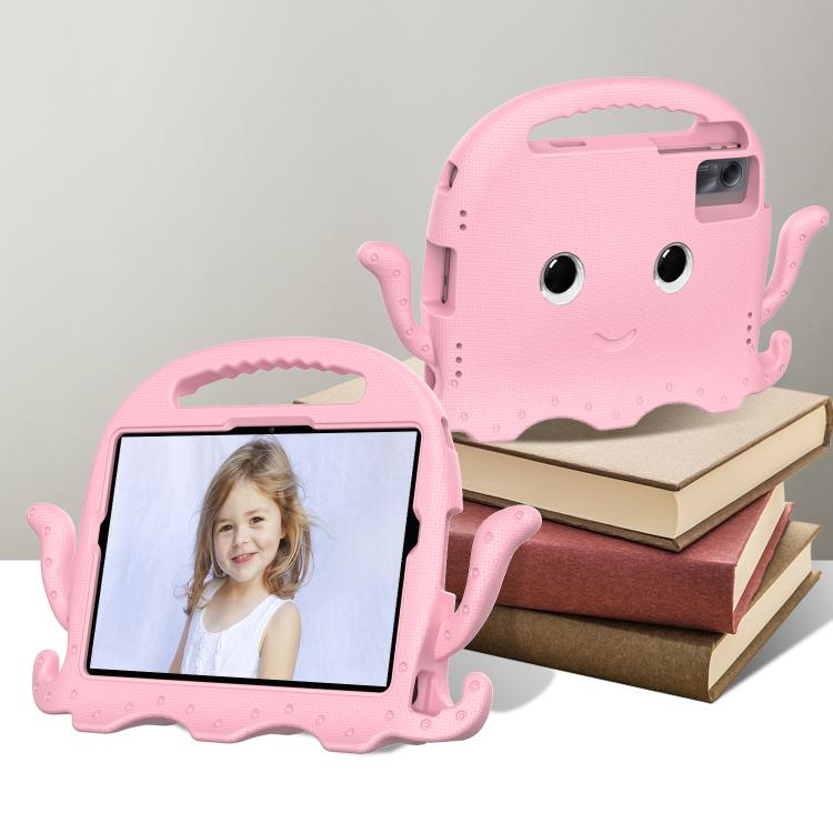 Funda híbrida de EVA para Xiaomi Redmi Pad 2/SE 11 2025, estilo pulpo, a prueba de golpes, con correa (rosa)