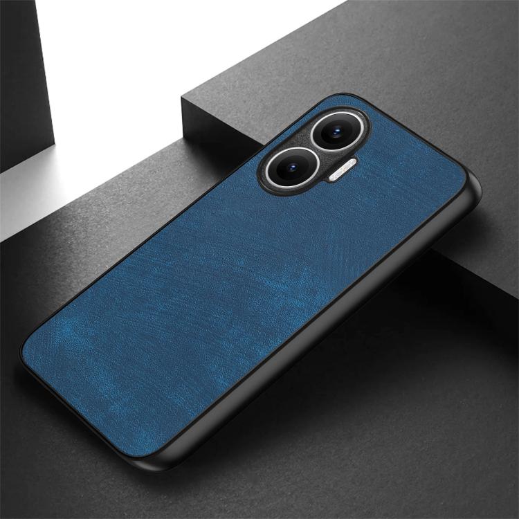 Funda trasera de cuero vintage para Redmi Turbo 4 Pro (azul)