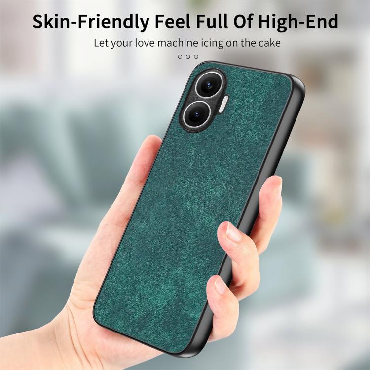 Funda de cuero vintage para Redmi Turbo 4 Pro (verde)