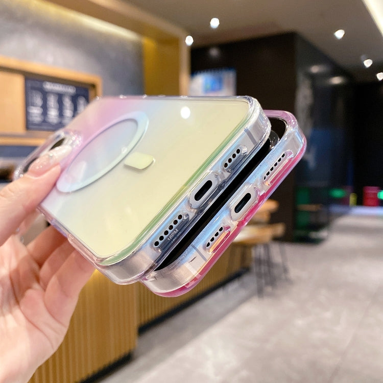 Funda para Teléfono Magsafe PC Transparente Degradado para iPhone 14 Pro Max (Colorida)