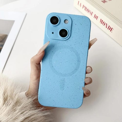 Funda para iPhone 15 Plus TPU a Prueba de Golpes Diseño Cielo Estrellado Magsafe (Azul Sierra)