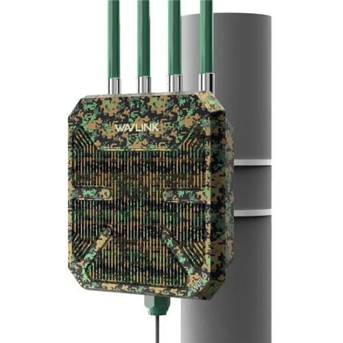 Extensor WAVLINK WN573HX3 WiFi 6 AX3000 enrutador inalámbrico doble banda para exteriores (Blanco)