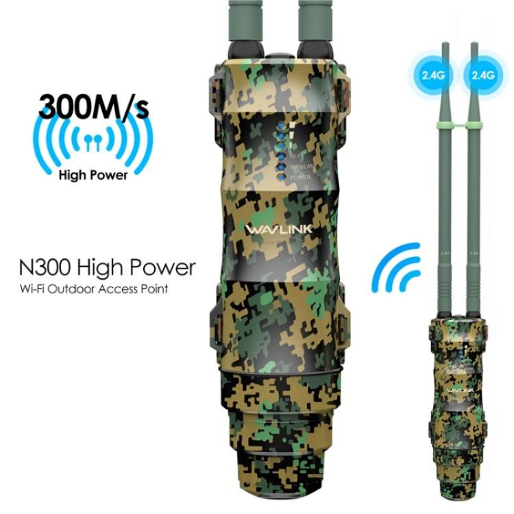 Extensor WiFi WAVLINK WN570HN2 PoE enrutador exterior resistente a la intemperie 300 Mbps (EE. UU.)