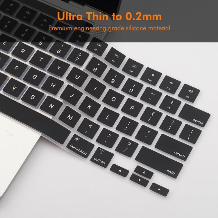 Funda Protectora de Silicona Suave para Teclado Enkay Versión Estadounidense para MacBook Pro 14.2 / Pro 16.2 / Air 13.6 / Air 15.3 (Blanca)