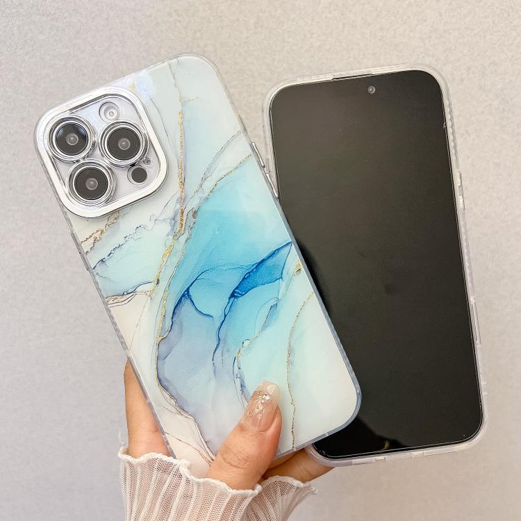 Funda para Teléfono iPhone 14 Textura Mármol Galvanizado (Rosa M2)
