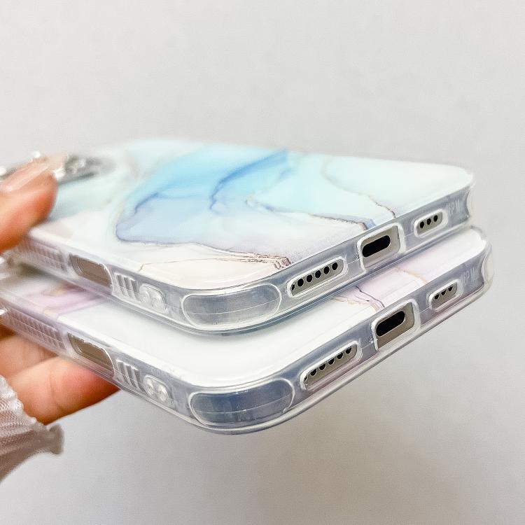 Funda para Teléfono iPhone 14 Textura Mármol Galvanizado (Amarillo Verde)