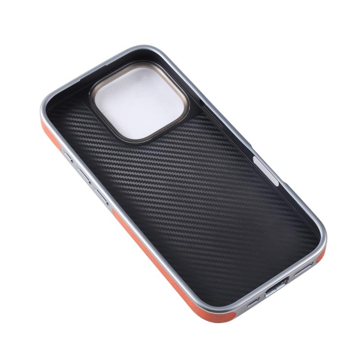 Funda para Teléfono Piel Granulada Chapada con Soporte Magsafe Giratorio para iPhone 14 (Marrón)