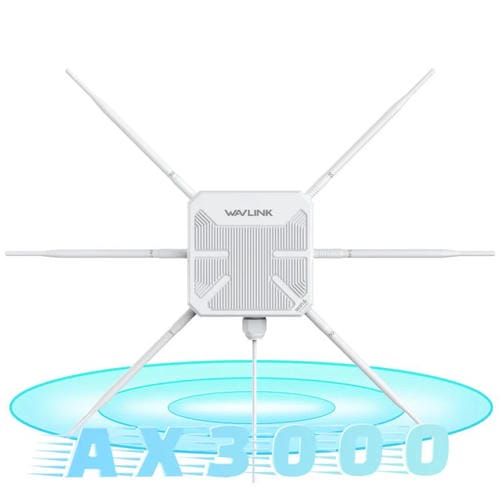 Extensor WIFI para Exteriores Wavlink Wn588Hx3 Ax3000 con 6 Antenas Repetidor WIFI de Banda Dual Enchufe Australiano