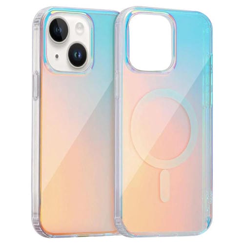 Funda para Teléfono Magsafe iPhone 15 Plus Textura Grabada con Láser (Luz Roja)