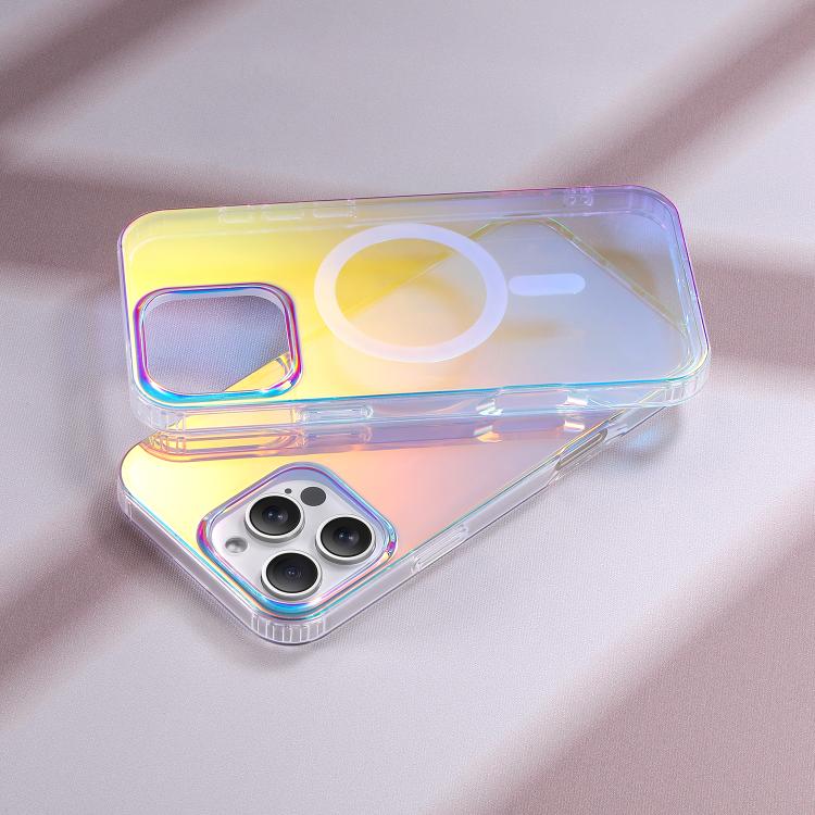 Funda para Teléfono Magsafe para iPhone 14 Pro Max Textura Grabada con Láser (Luz Roja)