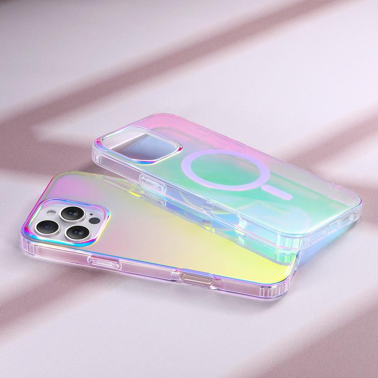 Funda para Teléfono Magsafe iPhone 12 Pro Textura Grabada Láser (Luz Roja)
