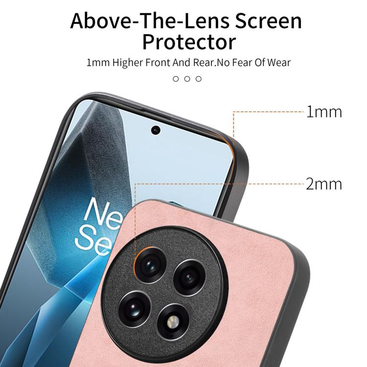 Funda Trasera PU Magsafe Retro Color Sólido para OnePlus Ace 3/12R 5G (Púrpura)