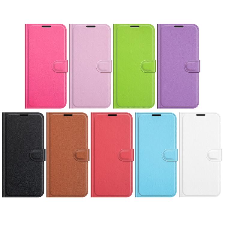 Funda de Cuero para OnePlus Nord 4 con Tapa Horizontal, Textura de Lichi y Soporte (Azul)