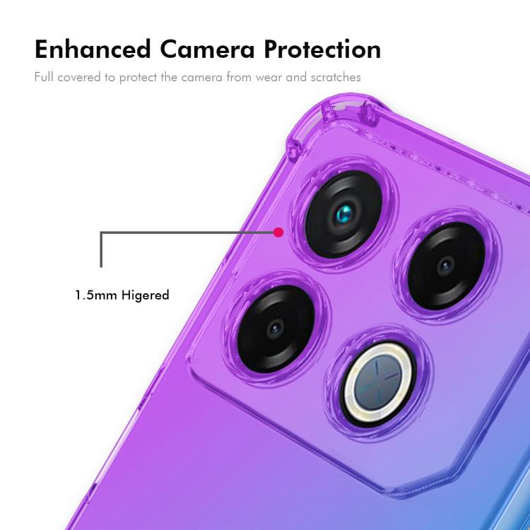 Funda TPU Enkay Hat-Prince para Infinix GT 20 Pro con Diseño Gradiente (Morado y Azul)