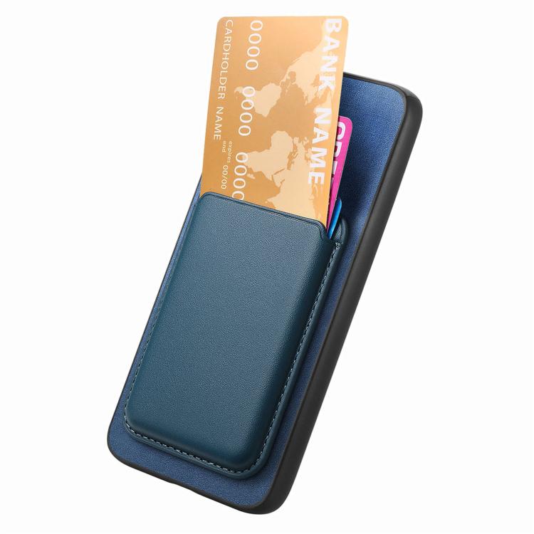 Funda Trasera PU con Tarjetero Magsafe Retro para OnePlus Ace 5/5 Pro (Azul)
