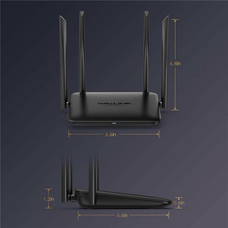 Enrutador doméstico WAVLINK WN530HG4 Gigabit Ethernet MU-MIMO doble banda AC1200 (UE)
