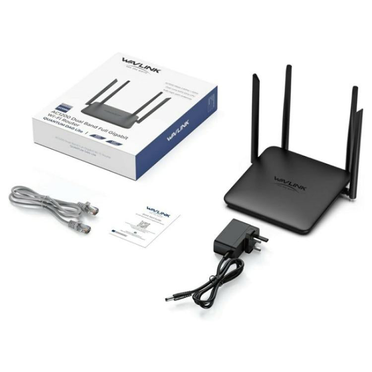 Enrutador Gigabit Ethernet WAVLINK WN530HG4 doble banda AC1200 MU-MIMO enchufe EE. UU.