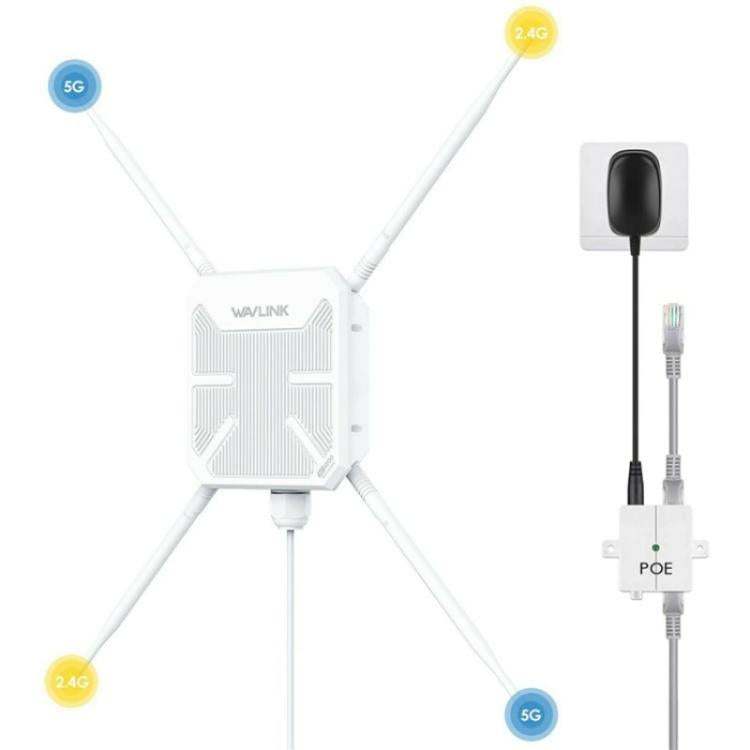 Repetidor AP WAVLINK WN588HA2 extensor WiFi doble banda AC1200 enchufe EE. UU.