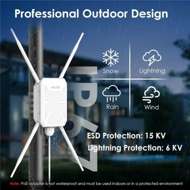 Repetidor AP WAVLINK WN588HA2 extensor WiFi doble banda AC1200 enchufe Reino Unido