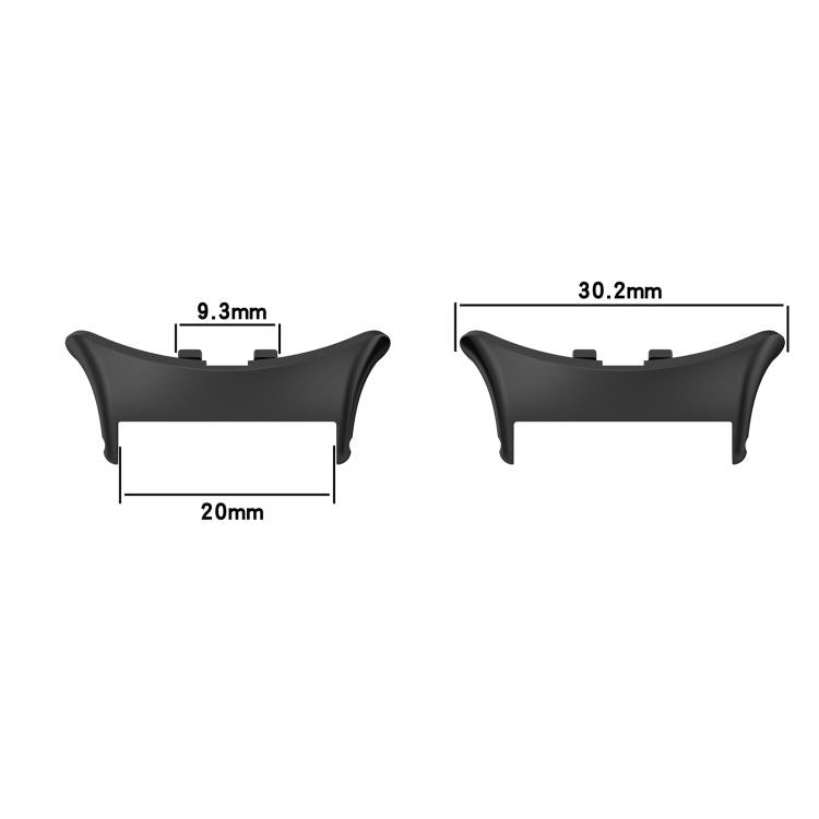 Connettori in acciaio inossidabile 316 da 20 mm per Vivo Watch5 (Argento)
