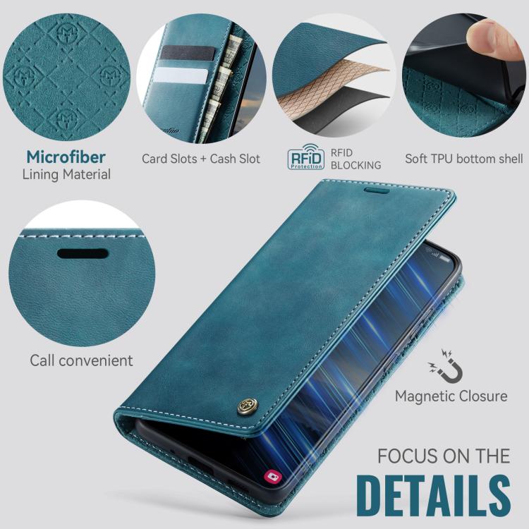 Funda CaseMe 033 para Samsung Galaxy S20+, forro de piel de becerro, microfibra y bloqueo RFID (verde)